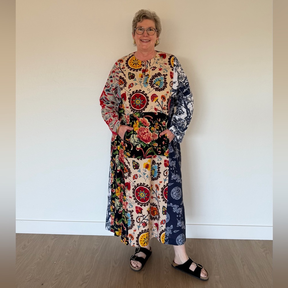 Lemon Twist Cotton Print Dress